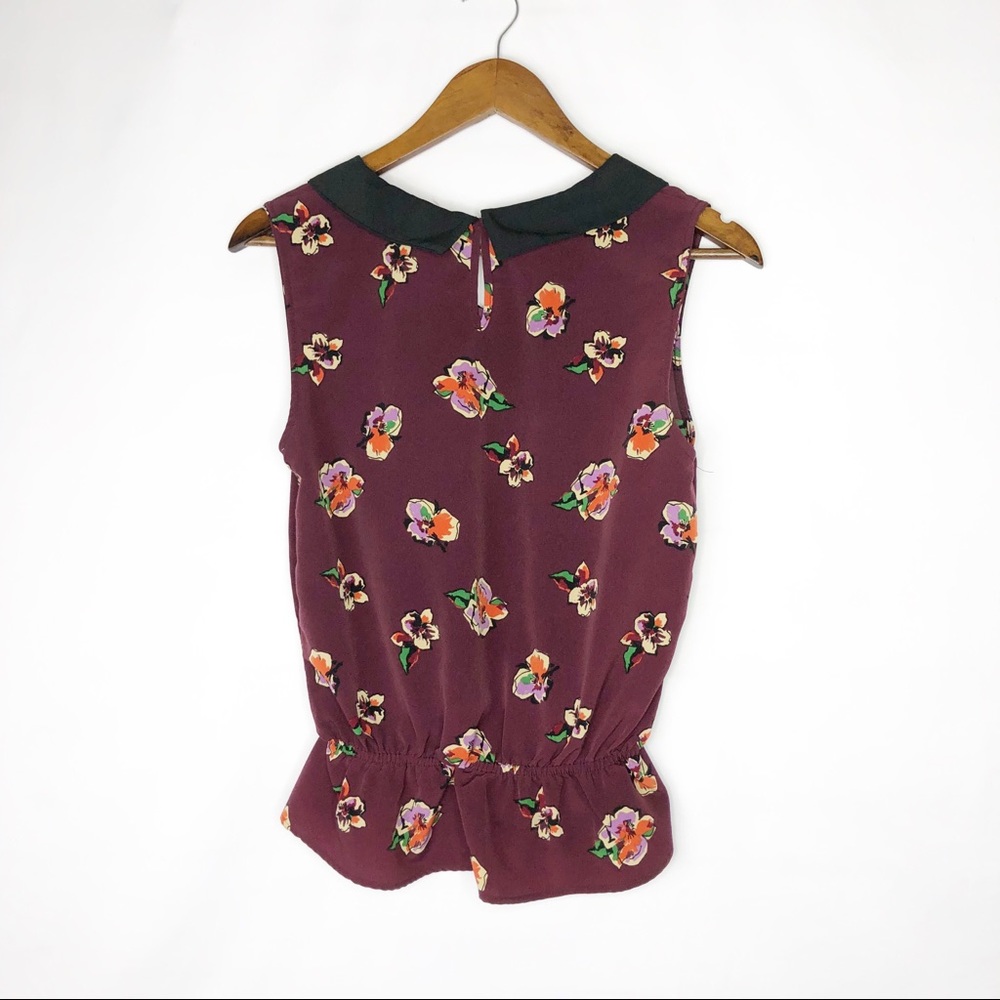 EIGHT SIXTY Floral Maroon Tank in EUC - Size L - Picture 4 of 4